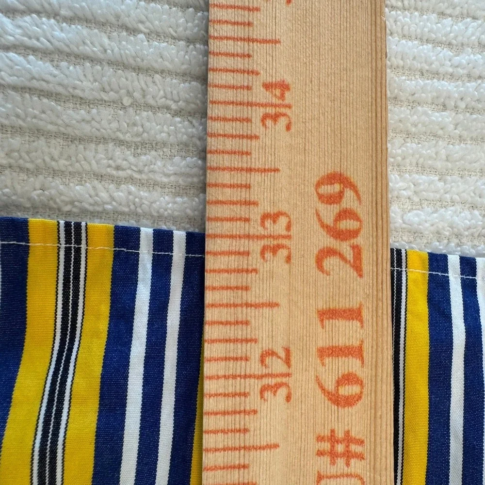 Polo Ralph Lauren Regent Classic Fit Strip Shirt Men XXL Yellow Navy Blue Cotton